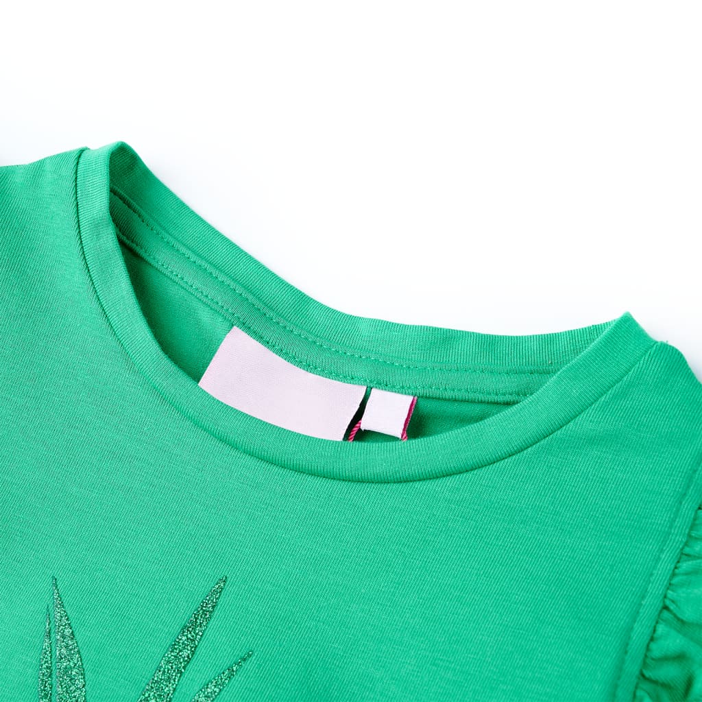 T-shirt de criança verde 92