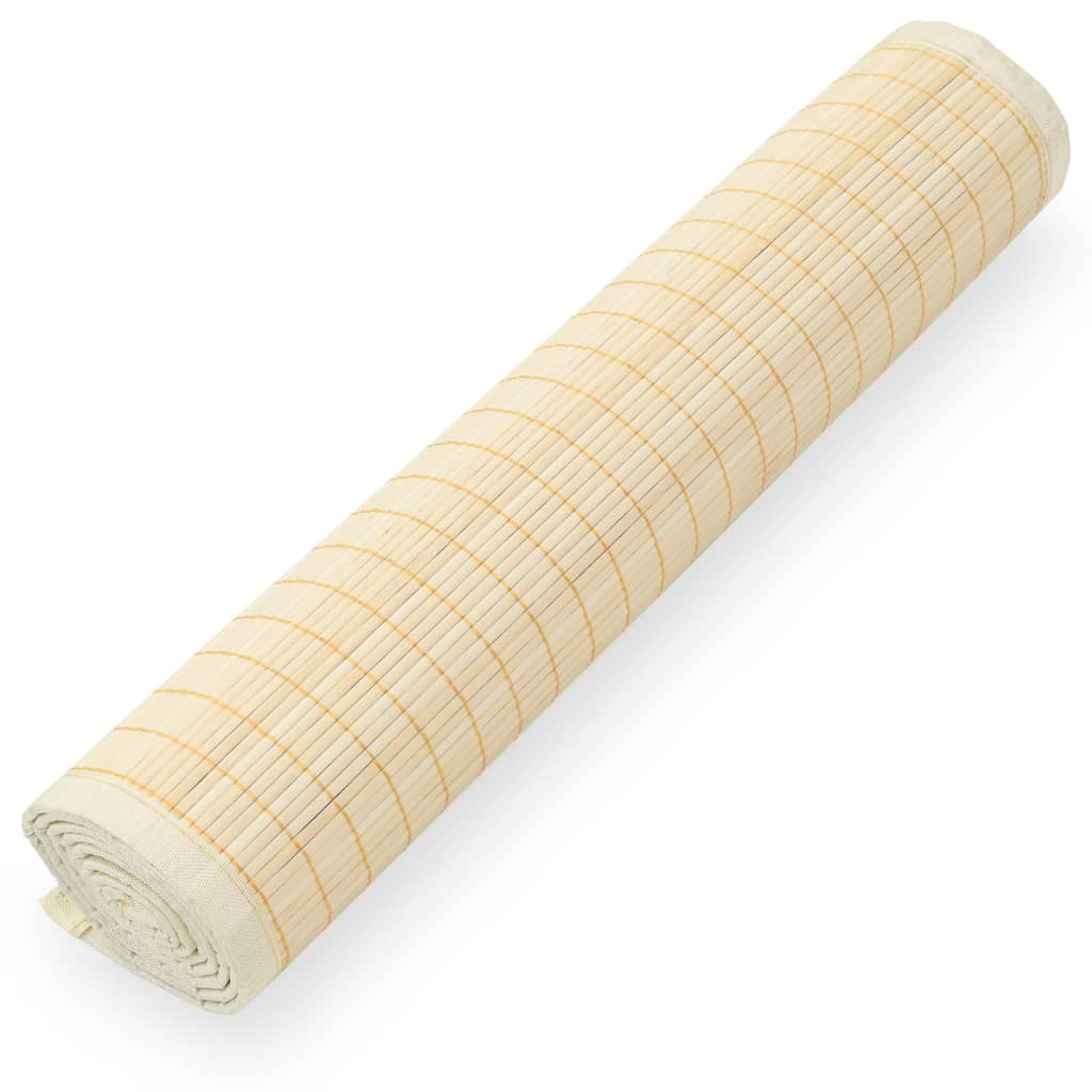 vidaXL Tapete de yoga 60x180 cm bambu natural