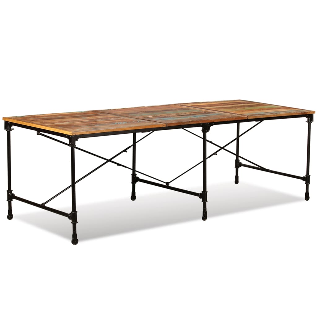 vidaXL Mesa de jantar madeira reciclada maciça 240 cm