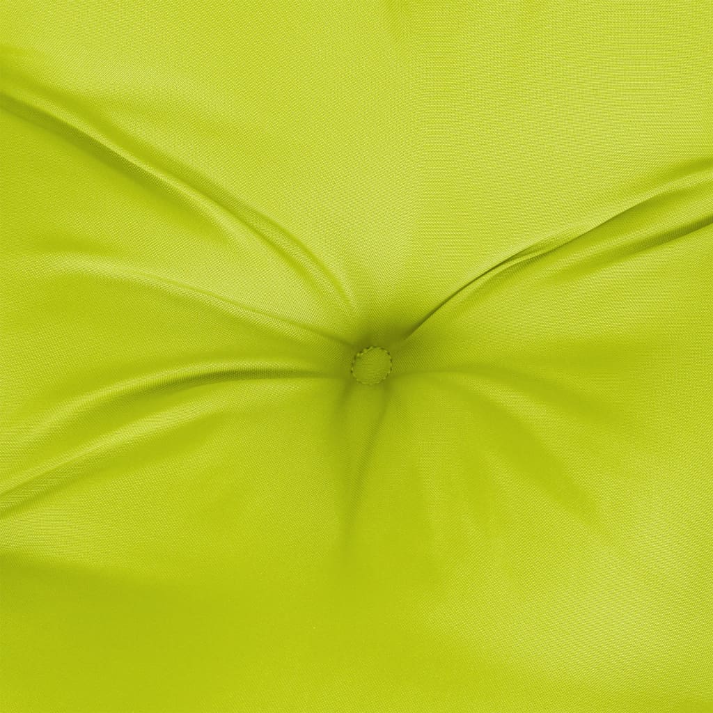 vidaXL Almofadão paletes 60x40x12 cm tecido verde brilhante