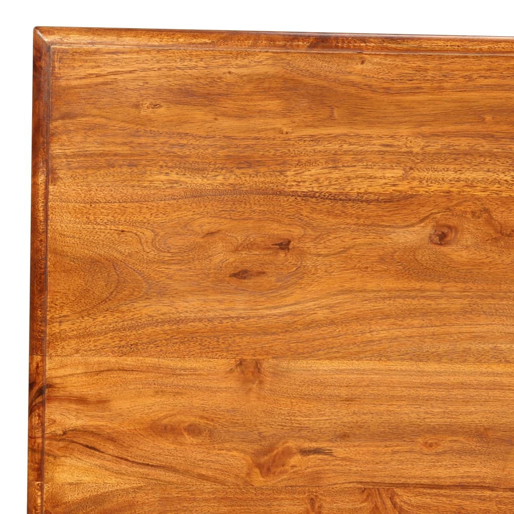 vidaXL Mesa jantar madeira maciça c/ acabamento a mel 180x90x76 cm