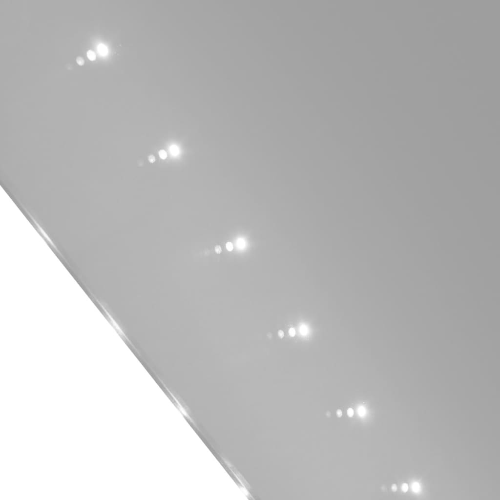 vidaXL Espelho casa banho c/ luzes LED, instalação parede, 100 x 60 cm