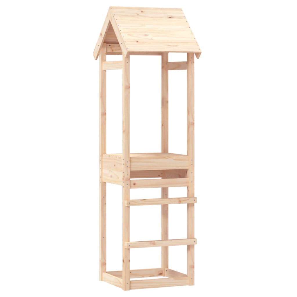 vidaXL Torre de brincar 53x46,5x194 cm madeira de pinho maciça