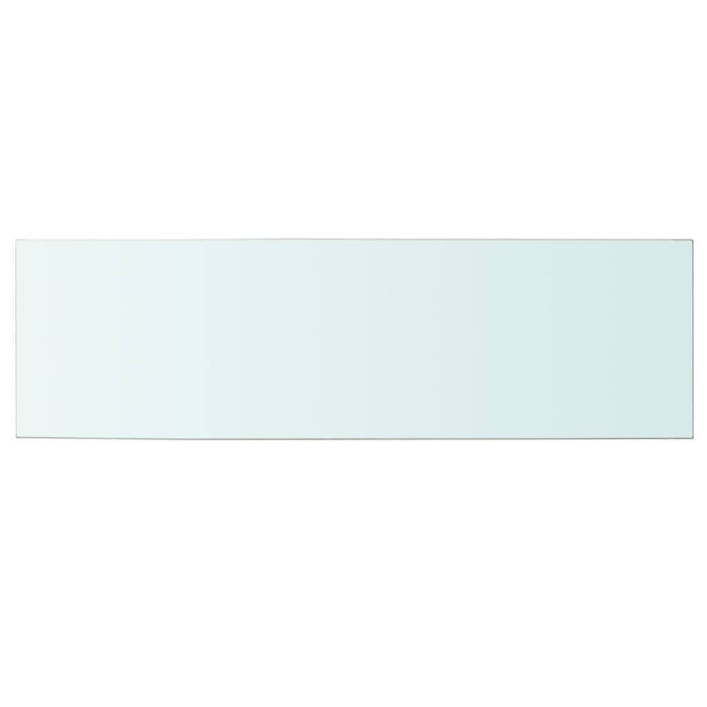 vidaXL Prateleira de vidro 100x30 cm transparente