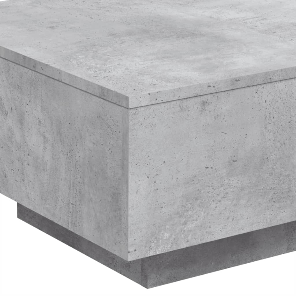 vidaXL Mesa de centro 55x55x31 cm derivados de madeira cinza-cimento