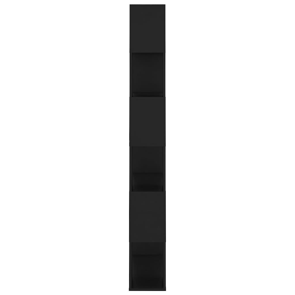 vidaXL Estante/divisória 80x24x186 cm contraplacado preto