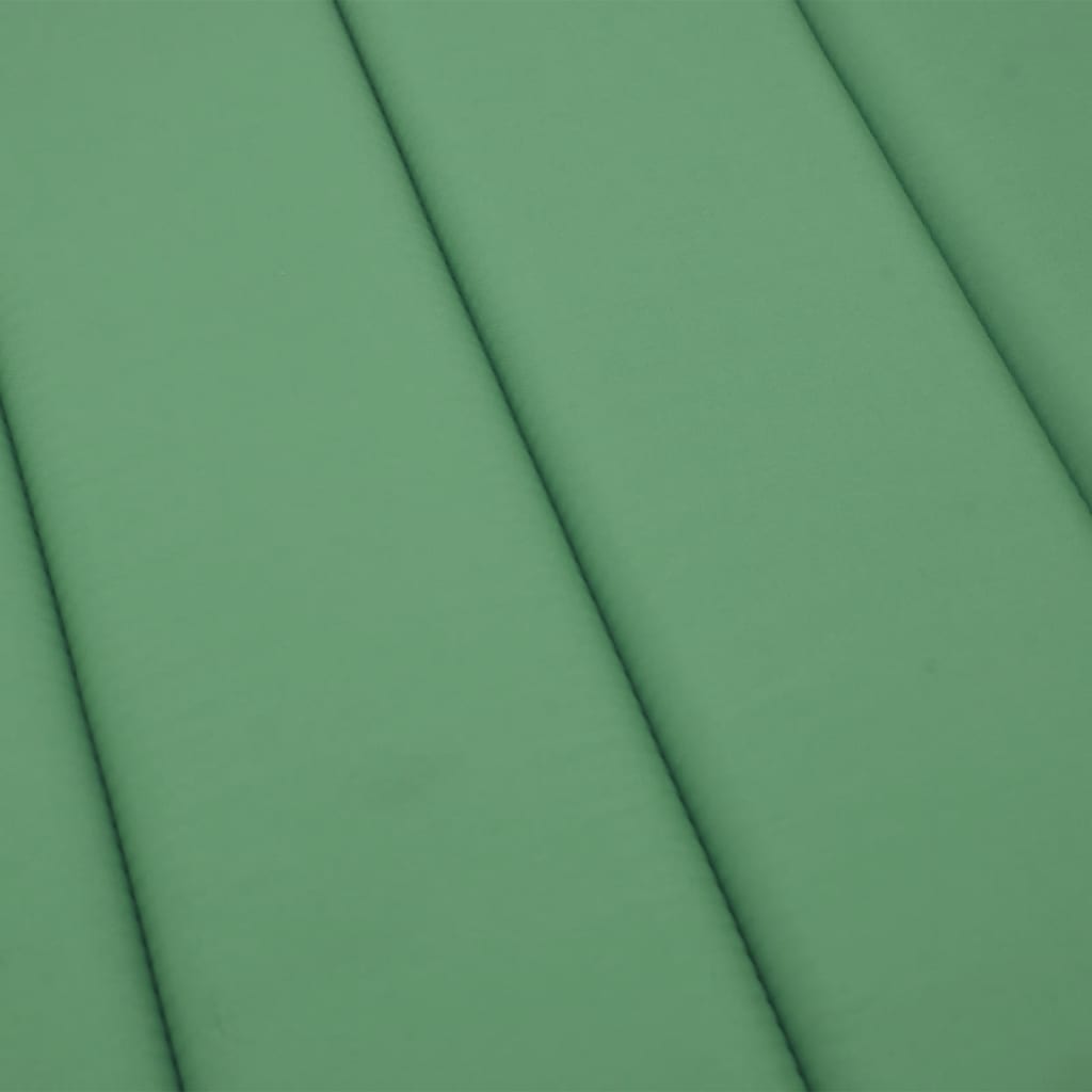 vidaXL Almofadão p/ espreguiçadeira 200x70x3 cm tecido oxford verde