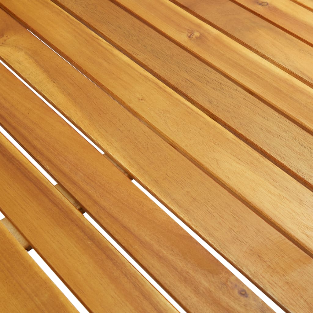 vidaXL Mesa de jardim 200x90x74 cm madeira de acácia maciça