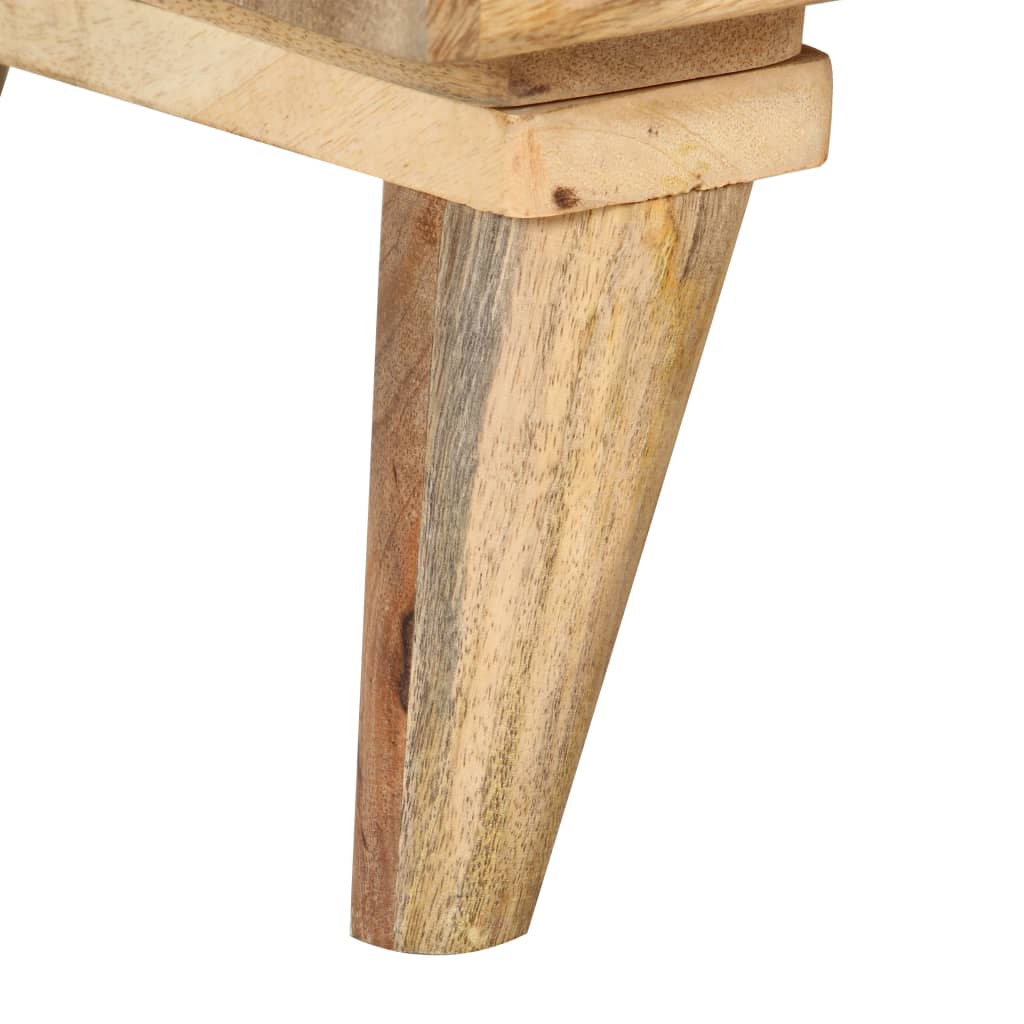 vidaXL Mesa de cabeceira 36x30x60 cm madeira de mangueira maciça