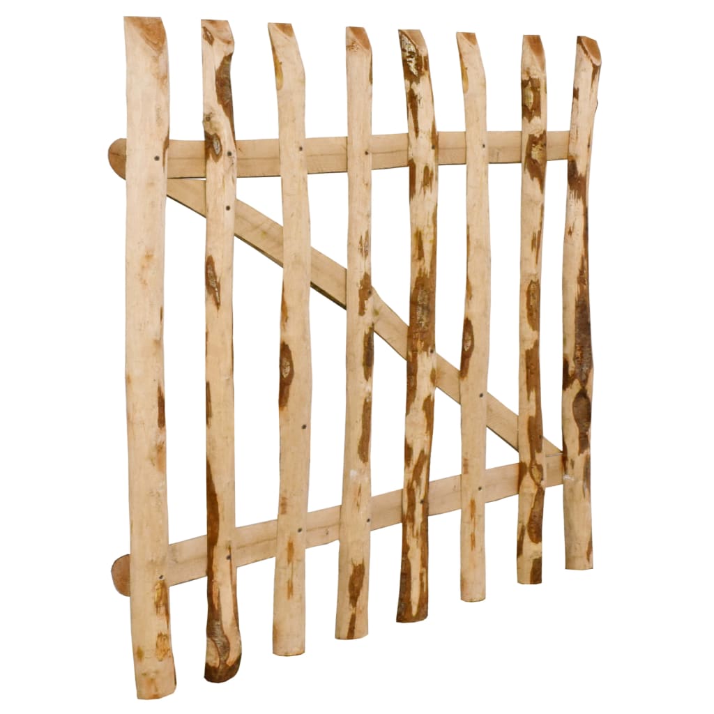 vidaXL Portão para cerca 1 pc 100x90 cm madeira de aveleira