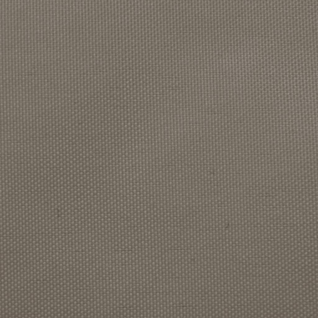 vidaXL Para-sol vela tecido oxford quadrado 3x3 m cinzento-acastanhado