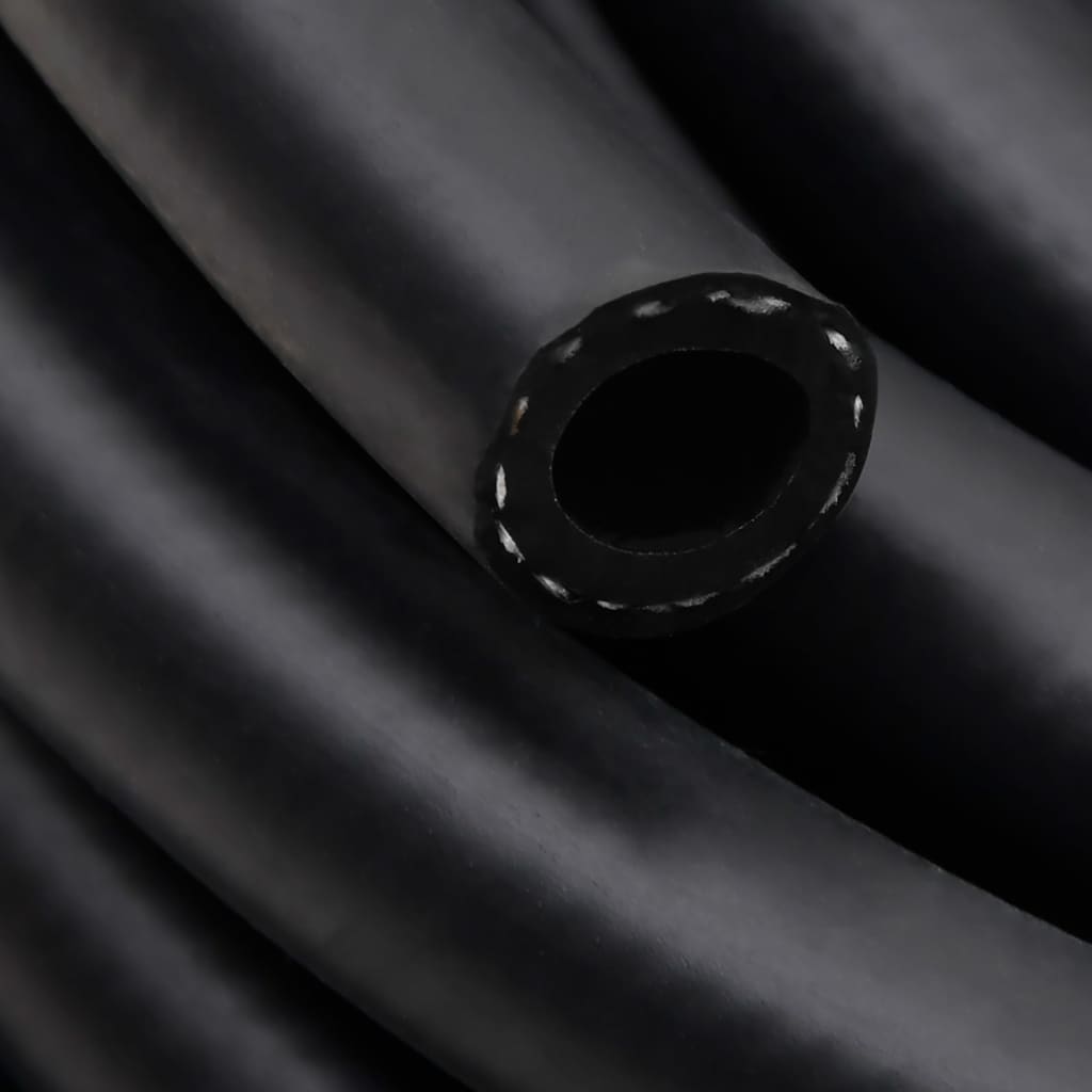 vidaXL Mangueira de ar híbrida 0,6" 10 m borracha e PVC preto