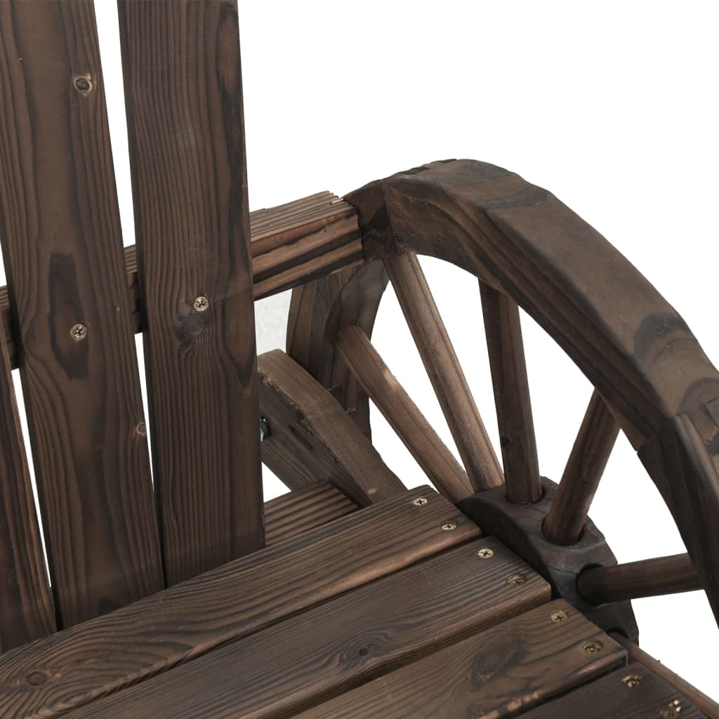 vidaXL Cadeiras de baloiço Adirondack 2 pcs madeira de abeto maciça