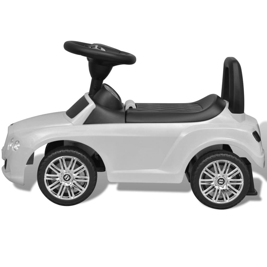 Mini-Carro Infantil, de Impulso com Pés, modelo Bentley, cor Branca