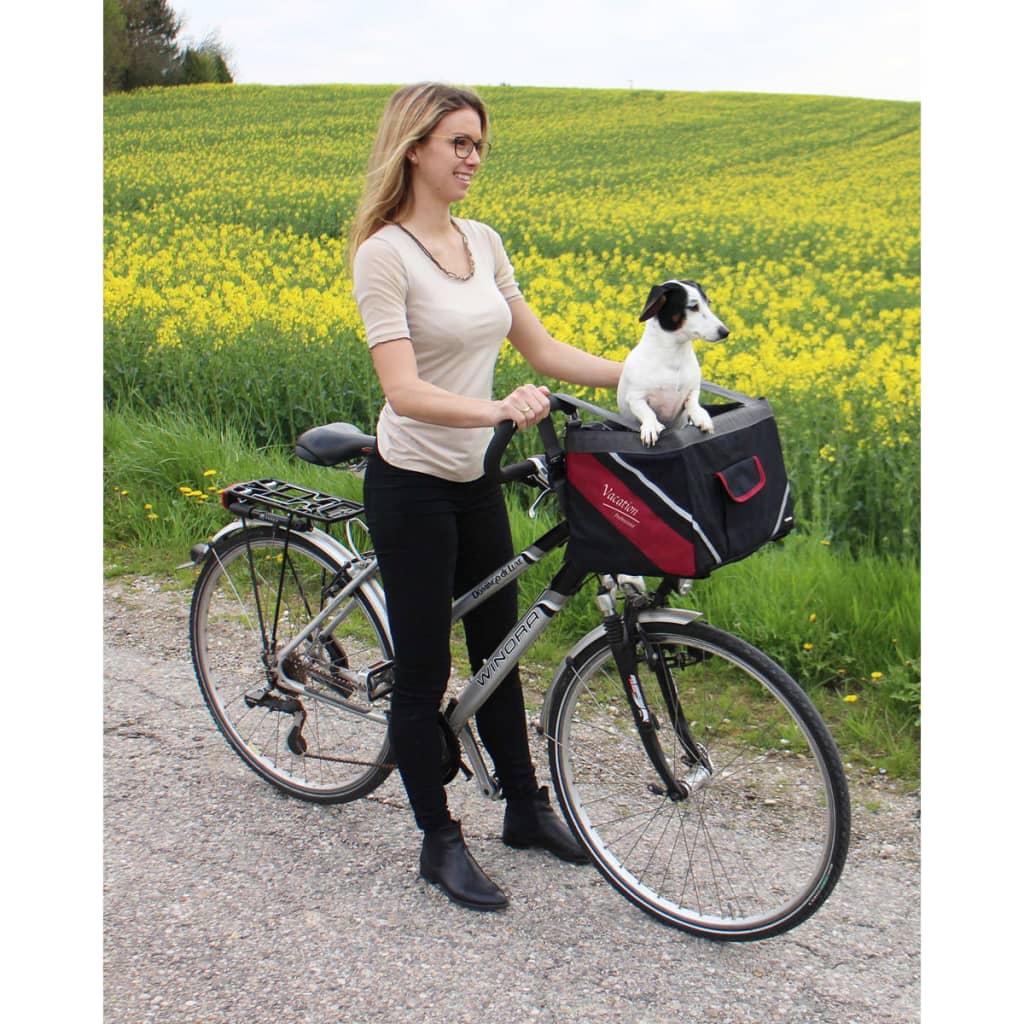 Kerbl Transportadora bicicleta p/ cães Vacation 38x25x25cm preto 80595