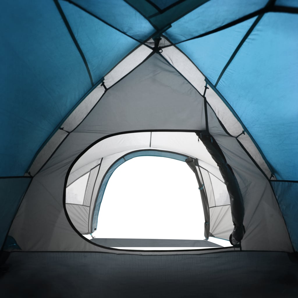vidaXL Tenda de campismo cúpula para 4 pessoas impermeável azul