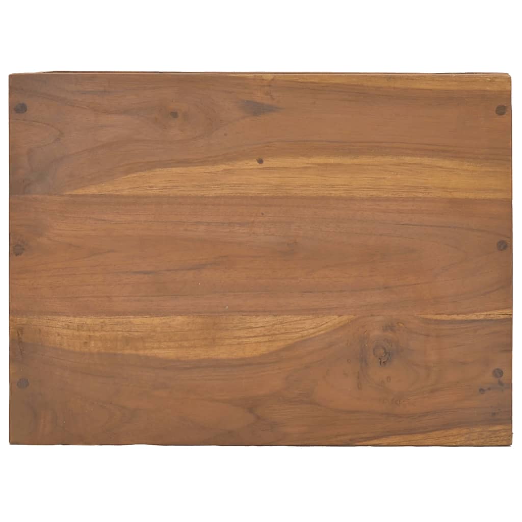 vidaXL Mesa de cabeceira 40x30x45 cm madeira de teca maciça
