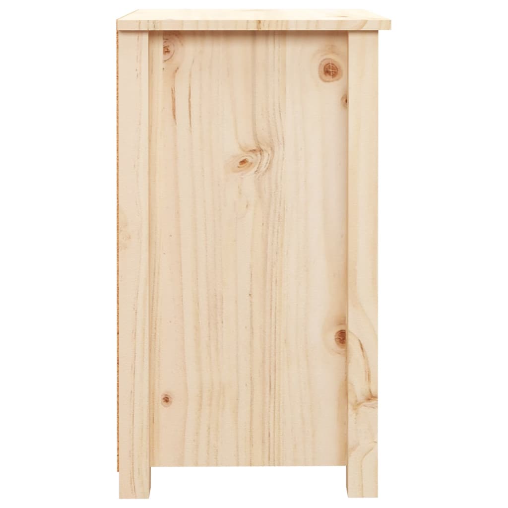 vidaXL Mesa de cabeceira 40x35x61,5 cm madeira de pinho maciça