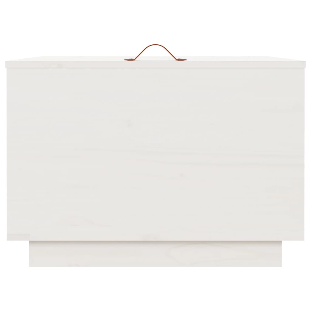 vidaXL Caixas de arrumação com tampas 3 pcs pinho maciço branco
