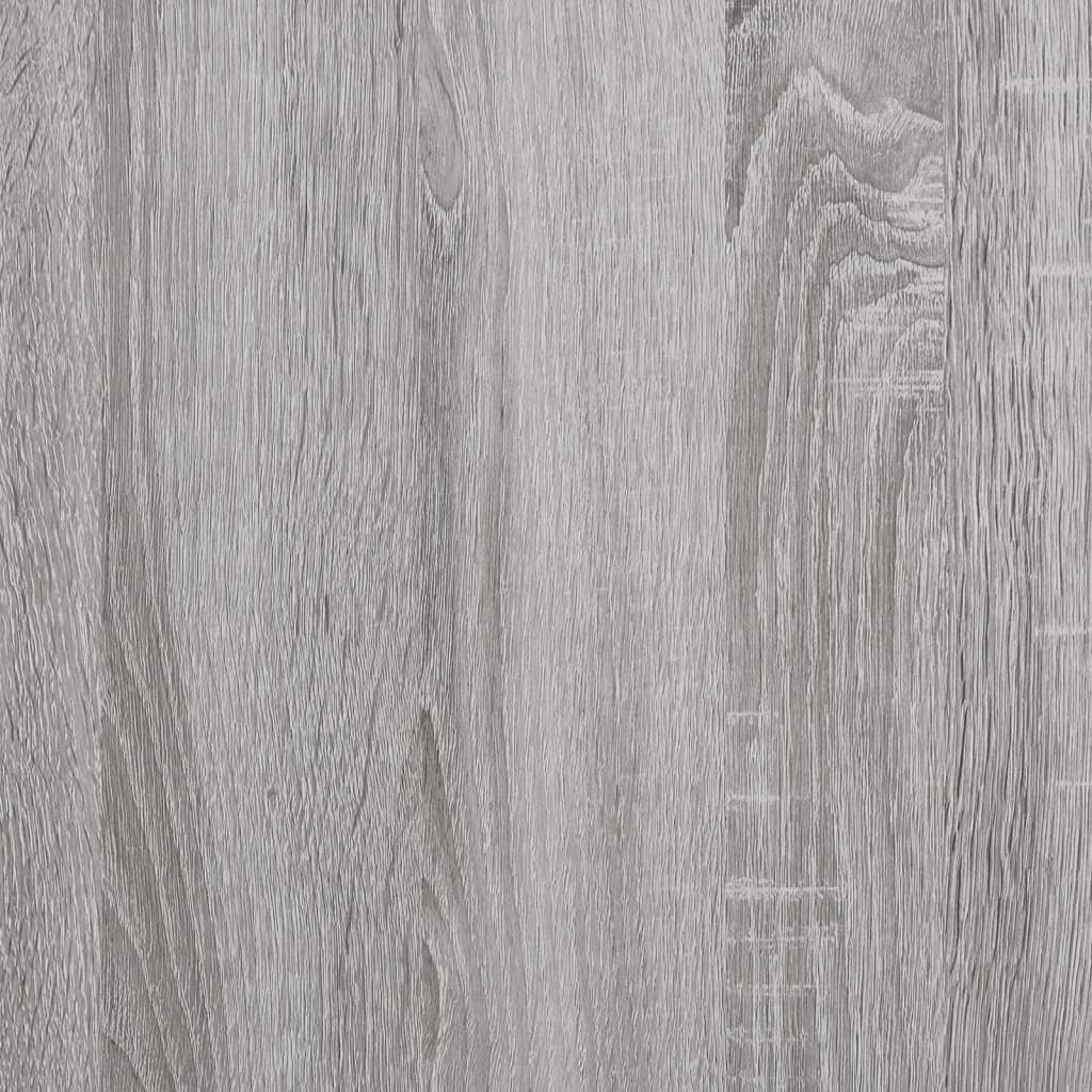 vidaXL Banco sapateira 102x32x50 cm derivados madeira cinzento sonoma