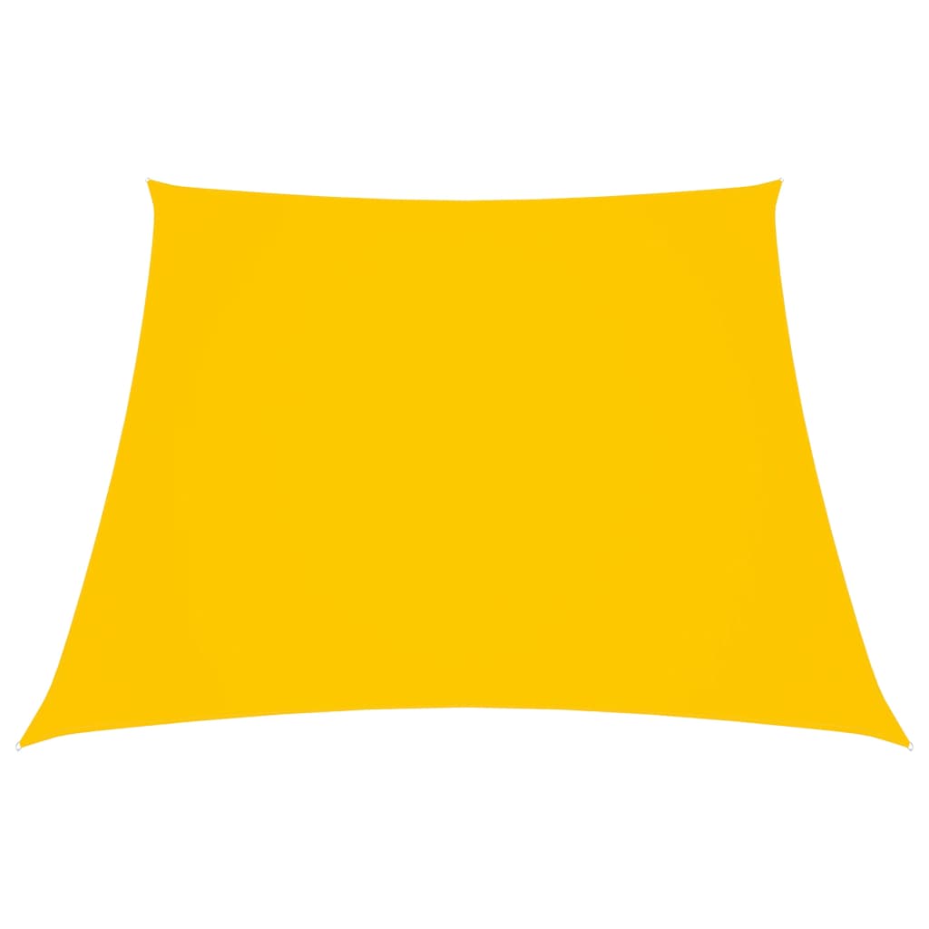 vidaXL Para-sol estilo vela tecido oxford trapézio 3/4x2 m amarelo