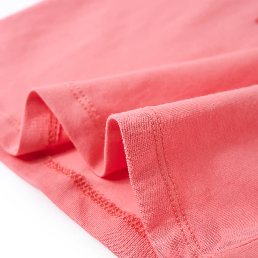 T-shirt de manga comprida para criança rosa 92