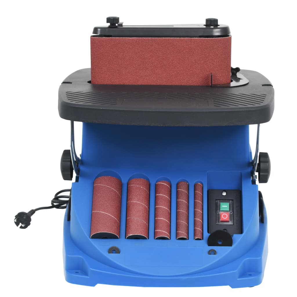 vidaXL Eixo vibratório & lixadeira de cinto 450 W azul