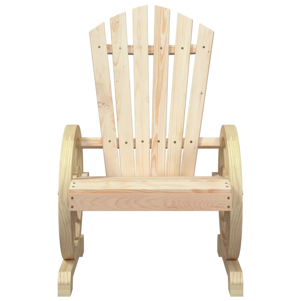vidaXL Cadeira Adirondack para jardim madeira de abeto maciça
