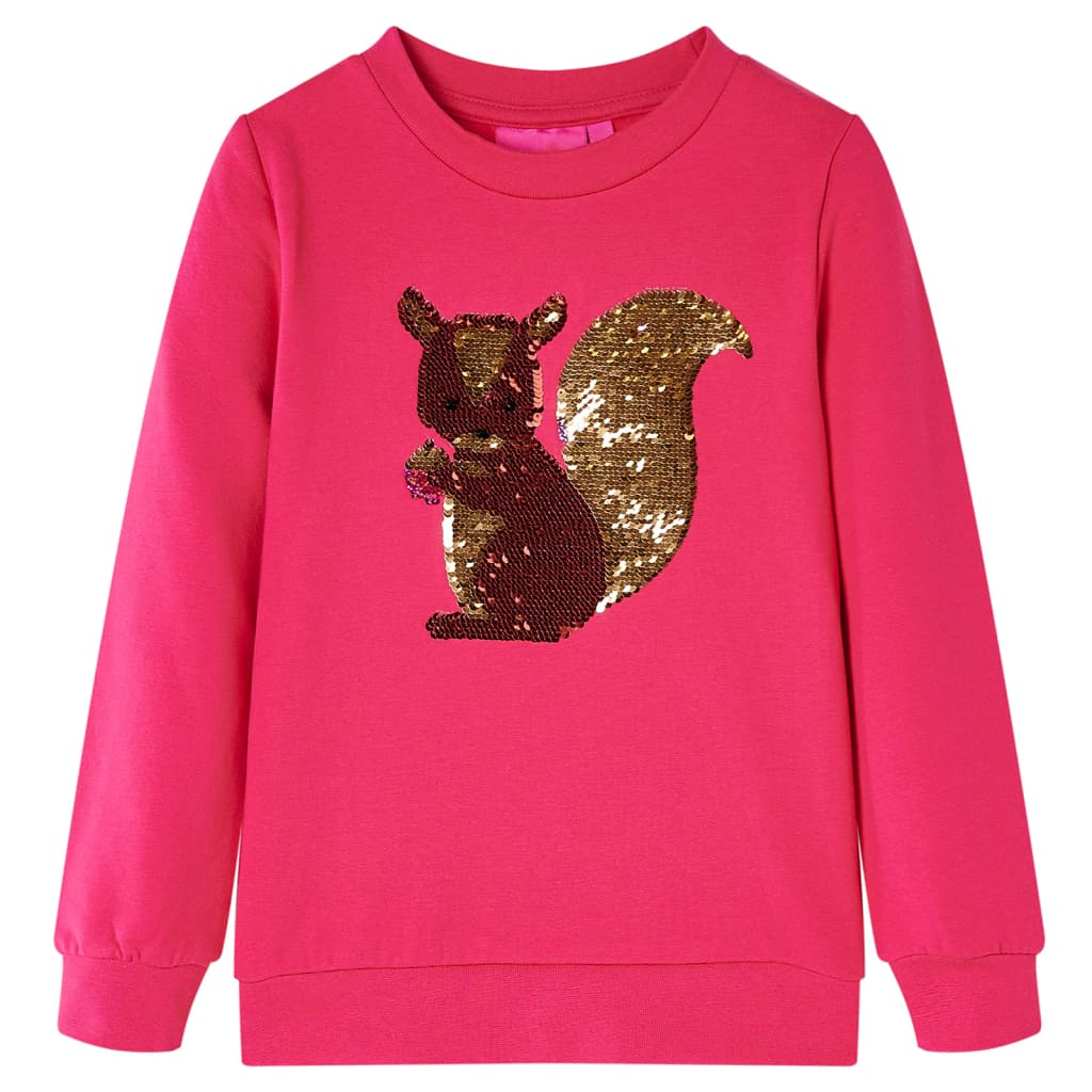Sweatshirt para criança rosa-choque 92