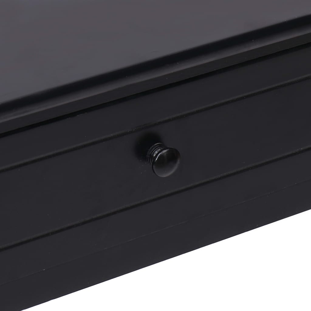 vidaXL Mesa consola 90x30x77 cm madeira preto