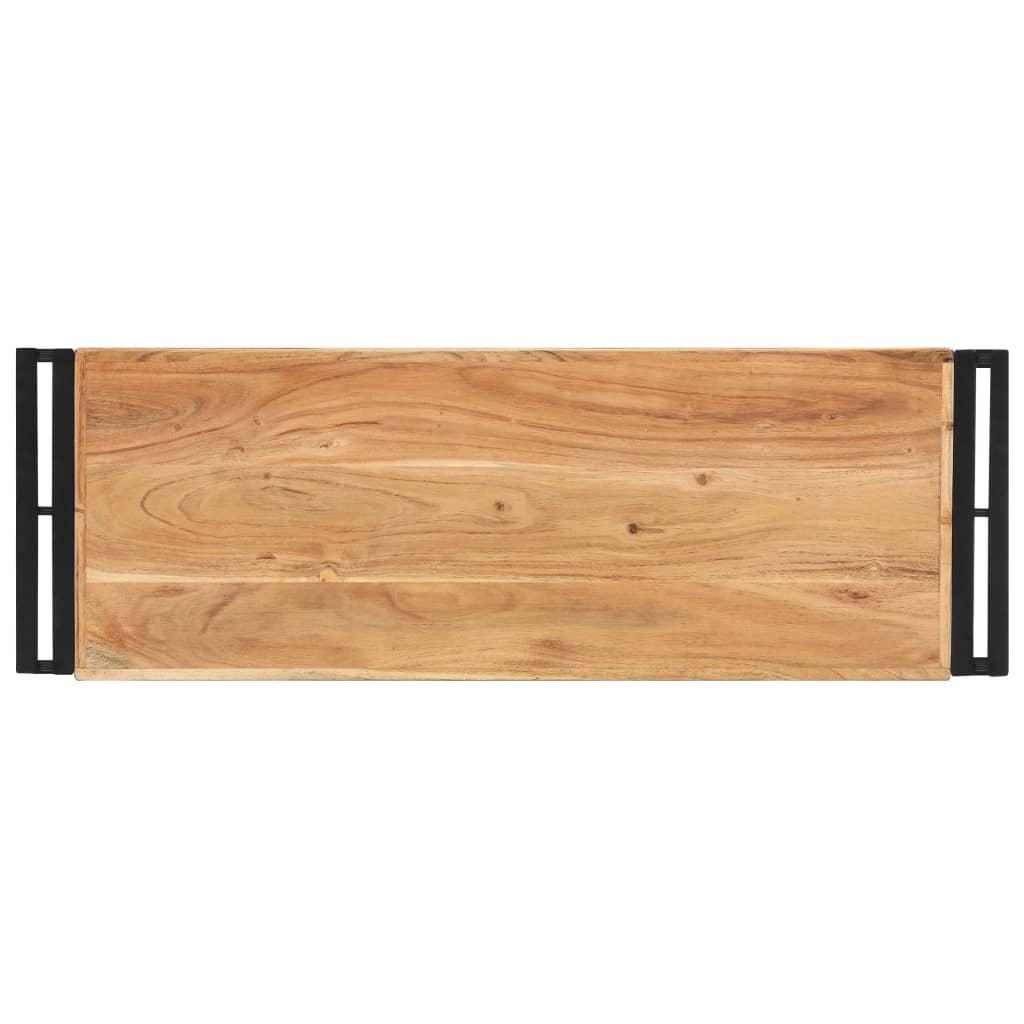 vidaXL Mesa consola 90x30x75 cm madeira de acácia maciça