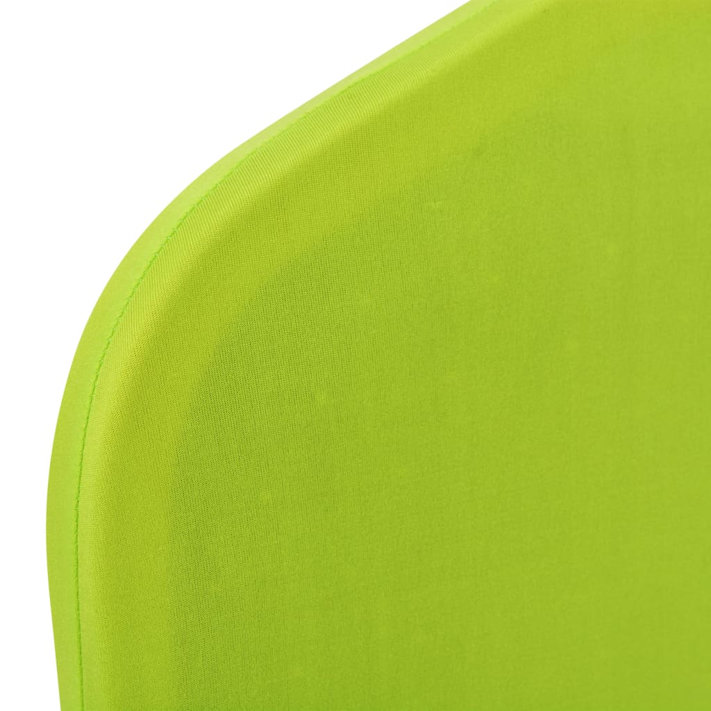 vidaXL Capa extensível para cadeira 6 pcs verde