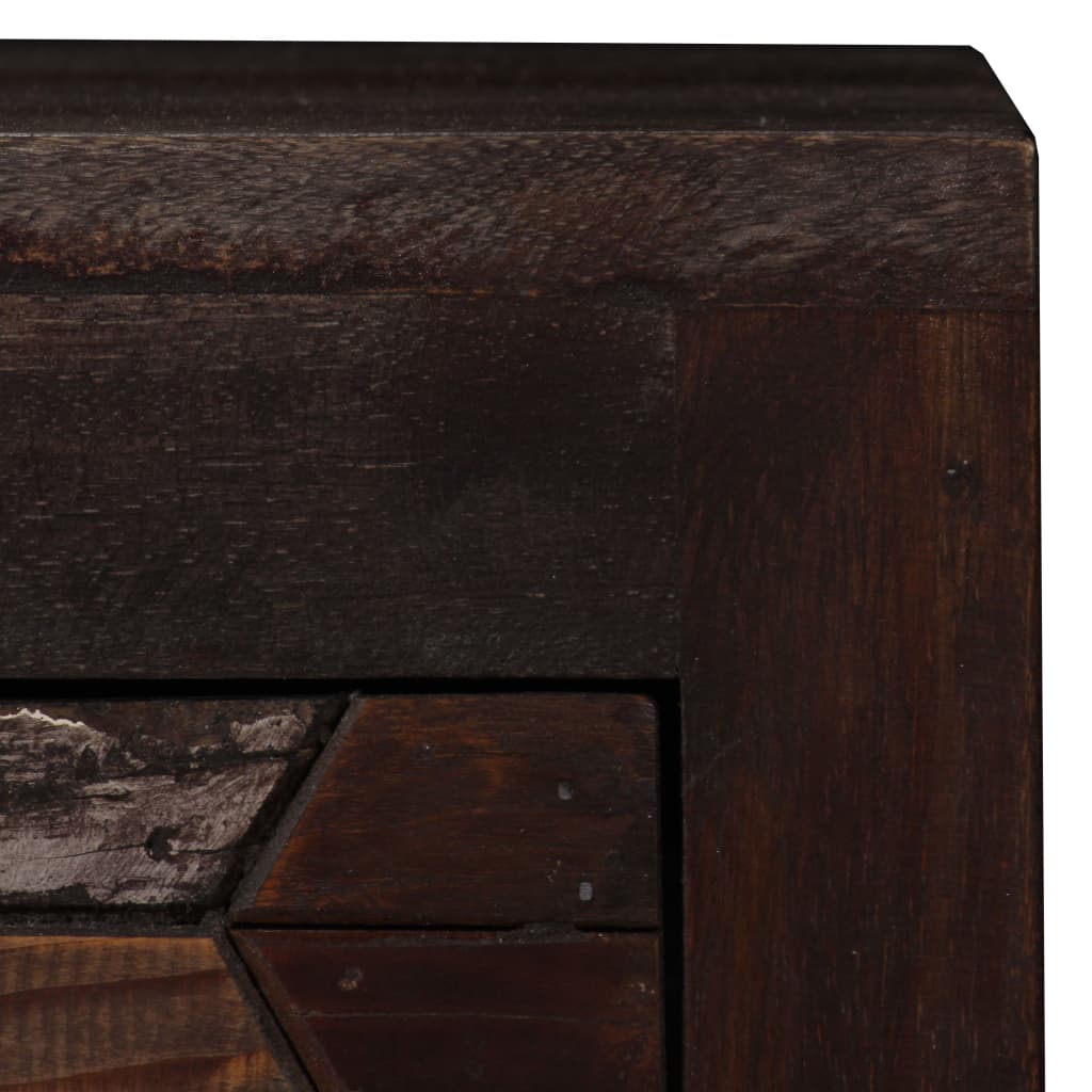 vidaXL Mesa de cabeceira em madeira recuperada maciça 40x30x50 cm