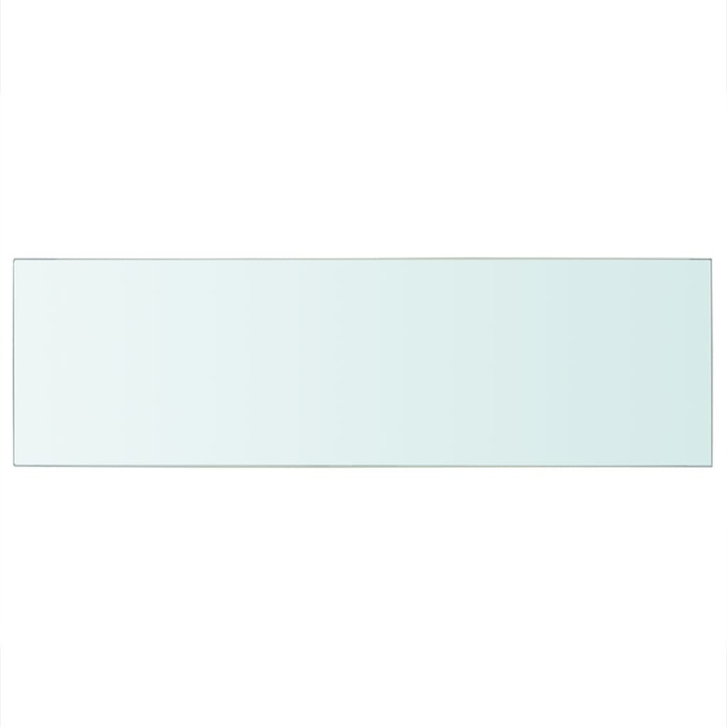 vidaXL Prateleira de vidro 80x25 cm transparente
