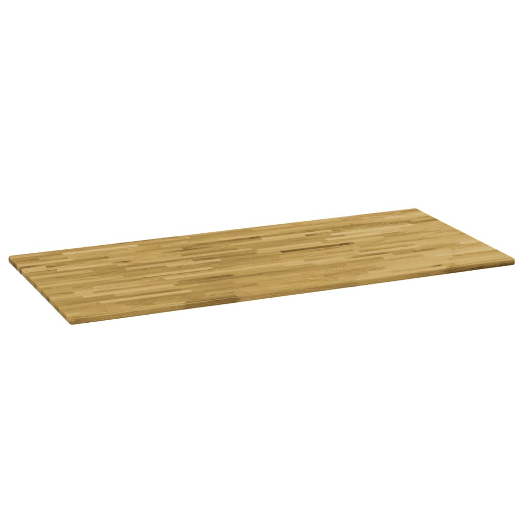 vidaXL Tampo de mesa madeira carvalho maciça retangular 23 mm 100x60cm