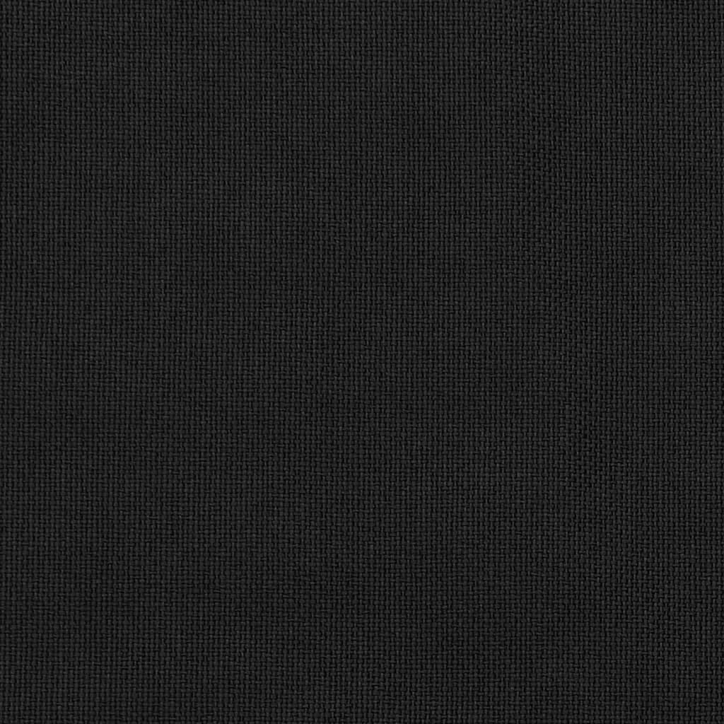 vidaXL Cortinas opacas aspeto linho com ganchos 2 pcs 140x225 cm preto