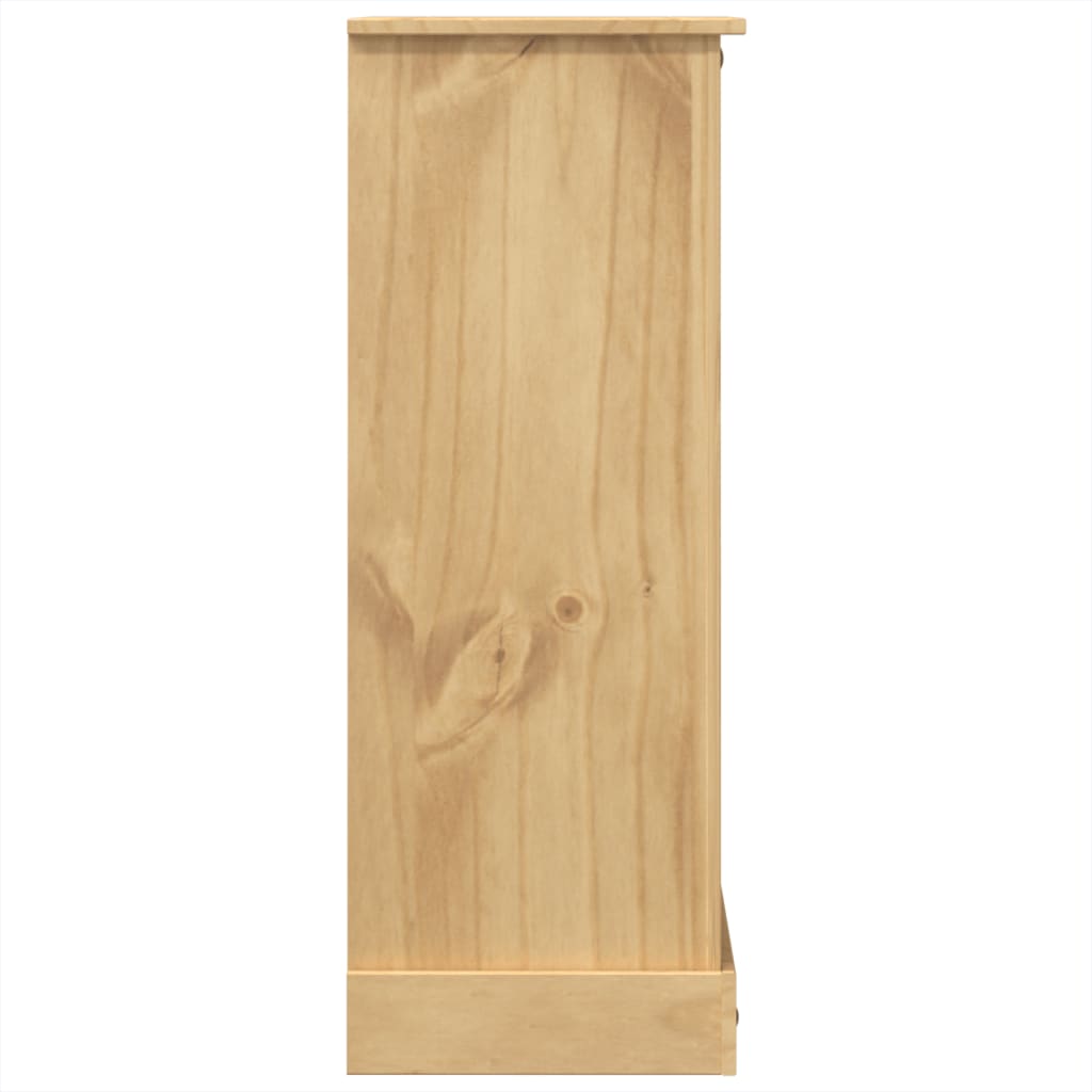vidaXL Armário com gavetas Corona 80x43x114 cm madeira de pinho maciça