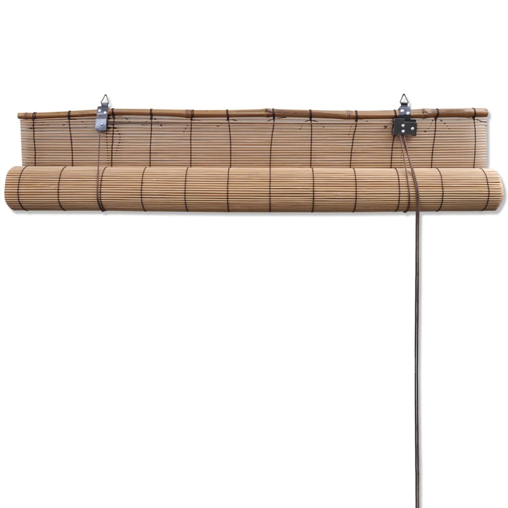 vidaXL Estore de enrolar 100x220 cm bambu castanho