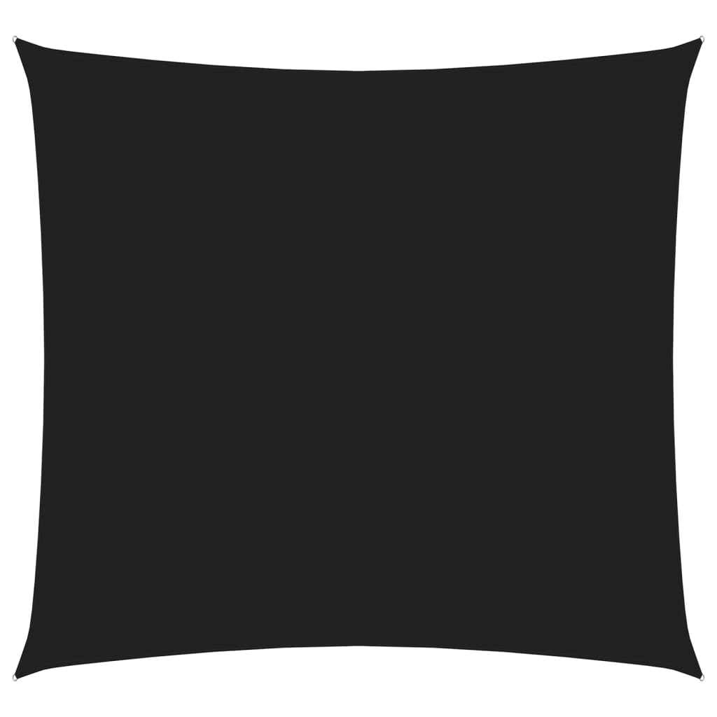 vidaXL Para-sol estilo vela tecido oxford quadrado 7x7 m preto