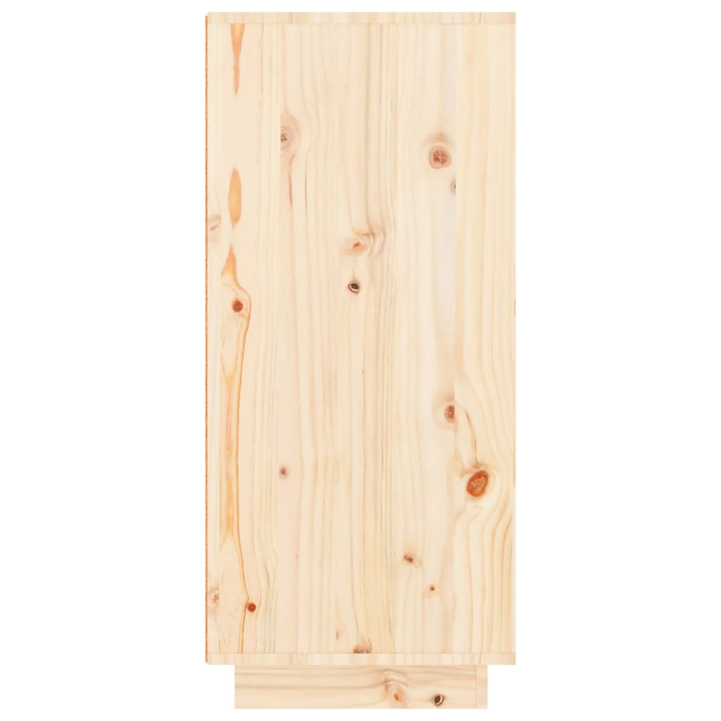vidaXL Sapateira 60x35x80 cm madeira de pinho maciça