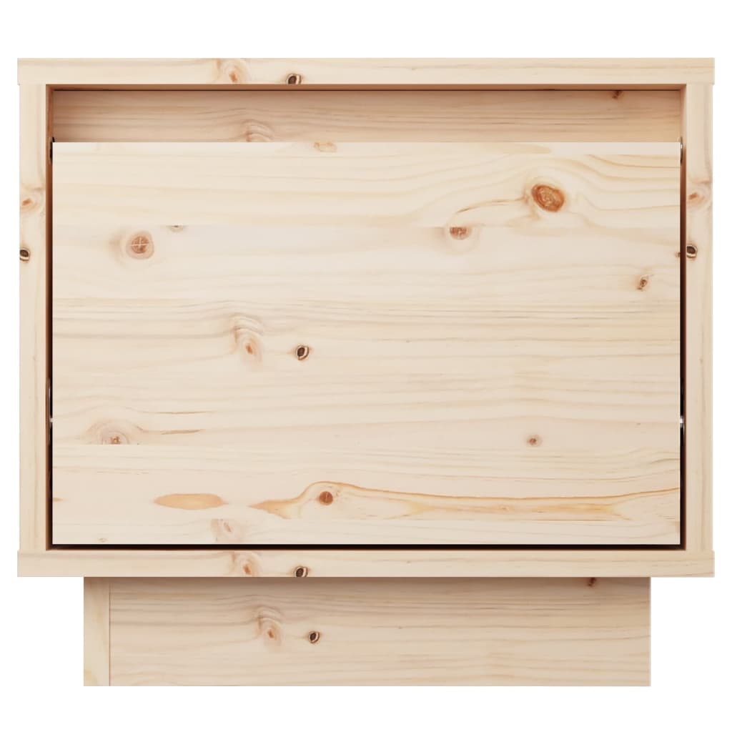 vidaXL Mesas de cabeceira 2 pcs 35x34x32 cm madeira de pinho maciça