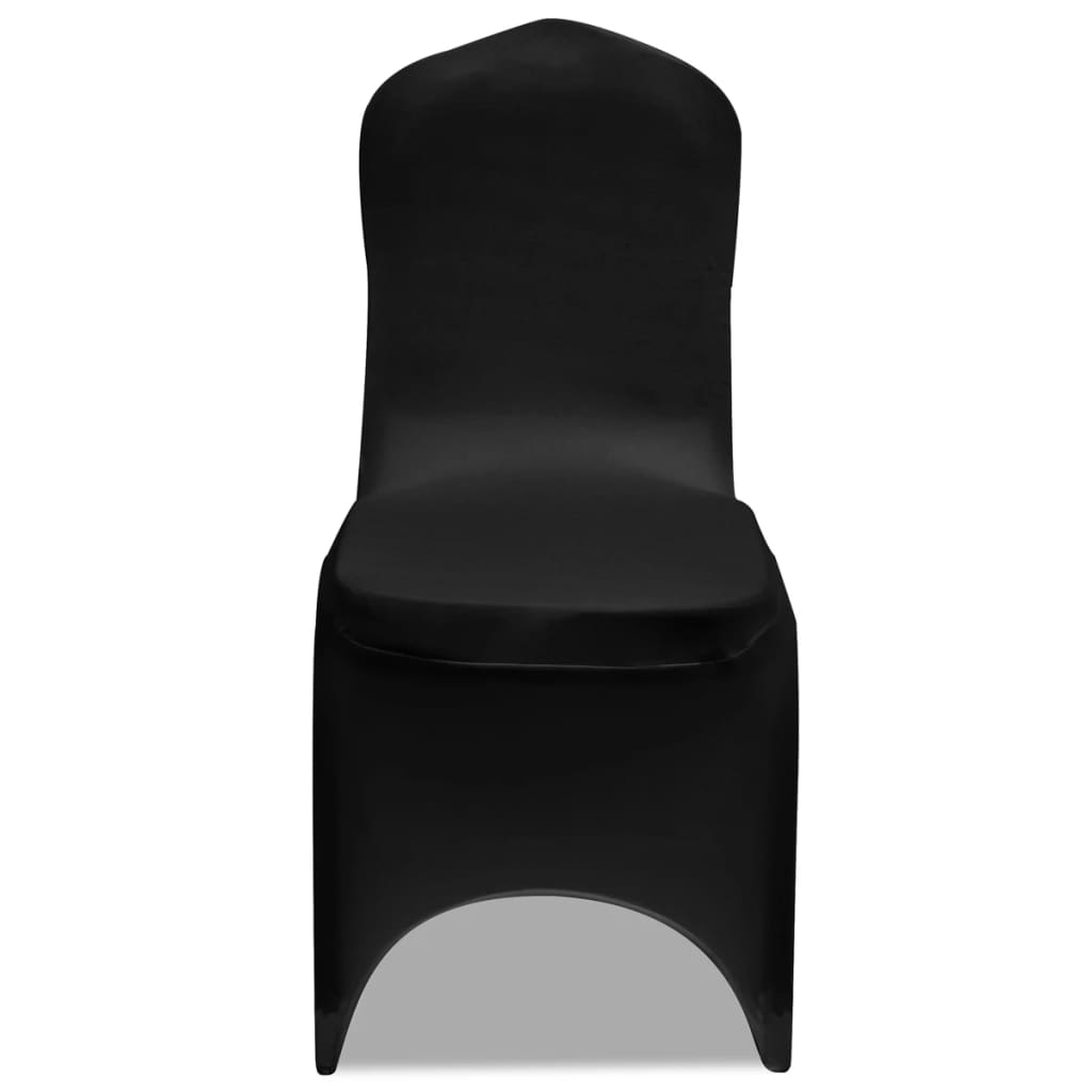vidaXL Capa extensível para cadeira 4 pcs preto