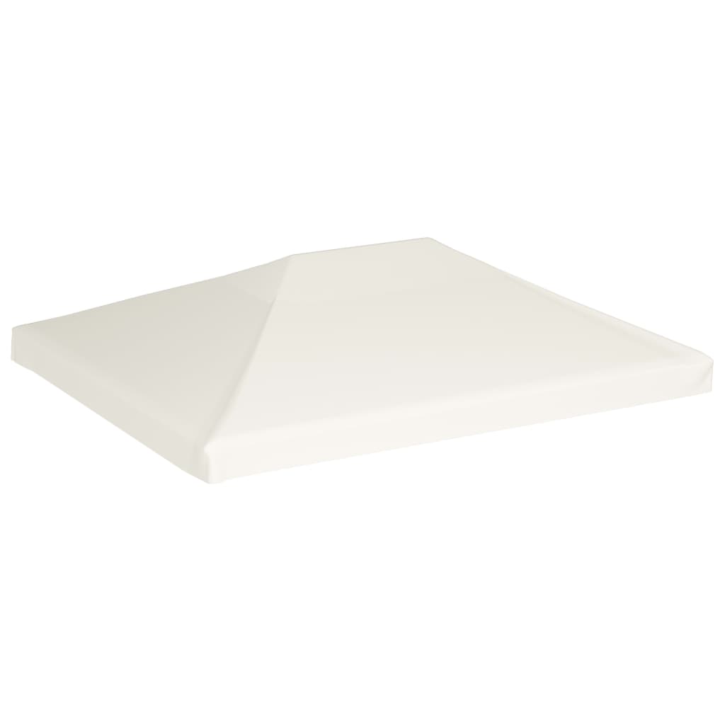 vidaXL Cobertura de gazebo 310 g/m² 4x3 m branco nata