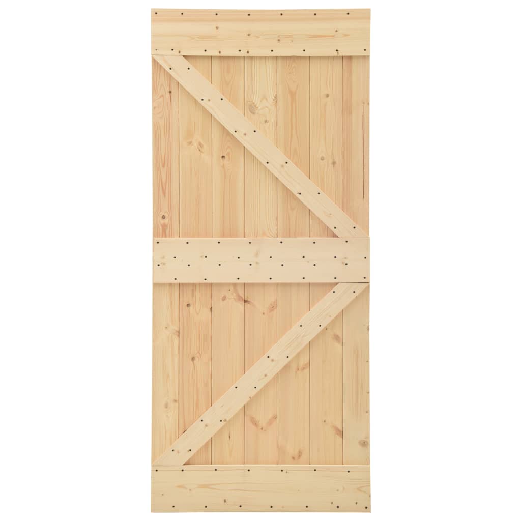 vidaXL Porta 90x210 cm madeira de pinho maciça