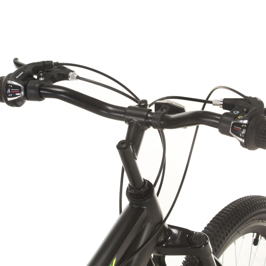 vidaXL Bicicleta de montanha 21 velocidades roda 27,5" 42 cm preto