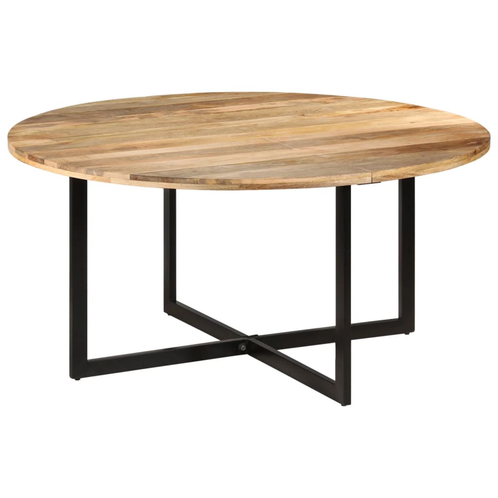 vidaXL Mesa de jantar 150x75 cm madeira de mangueira maciça