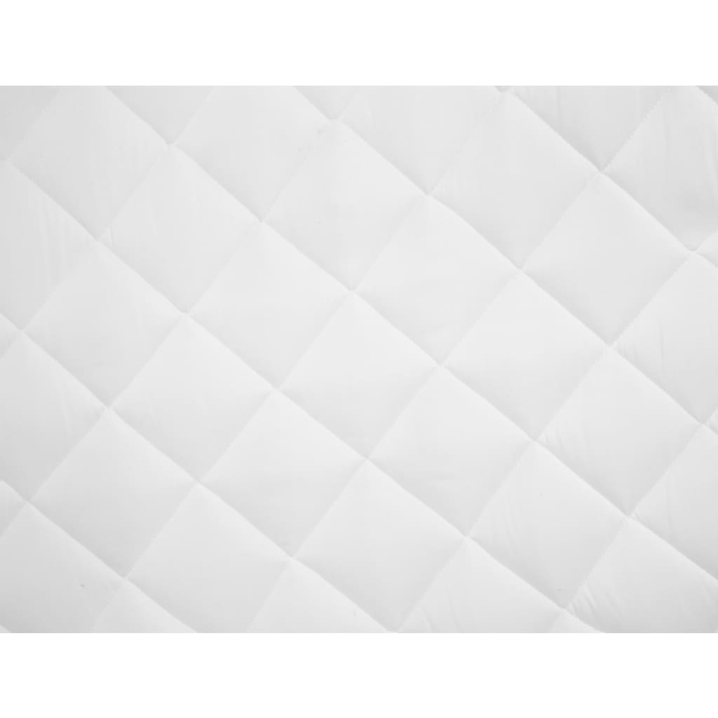 vidaXL Protetor de colchão acolchoado 120x200 cm leve branco
