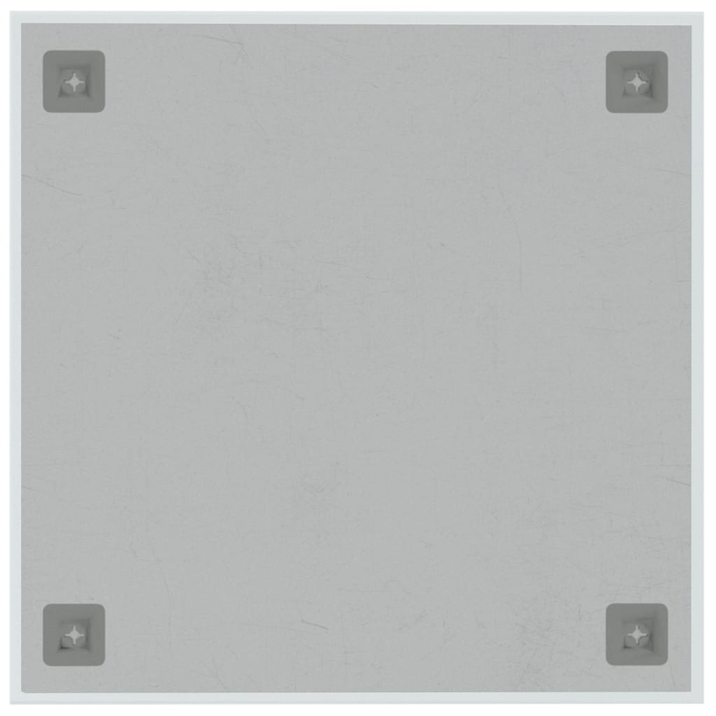 vidaXL Quadro magnético de parede 40x40 cm vidro temperado branco