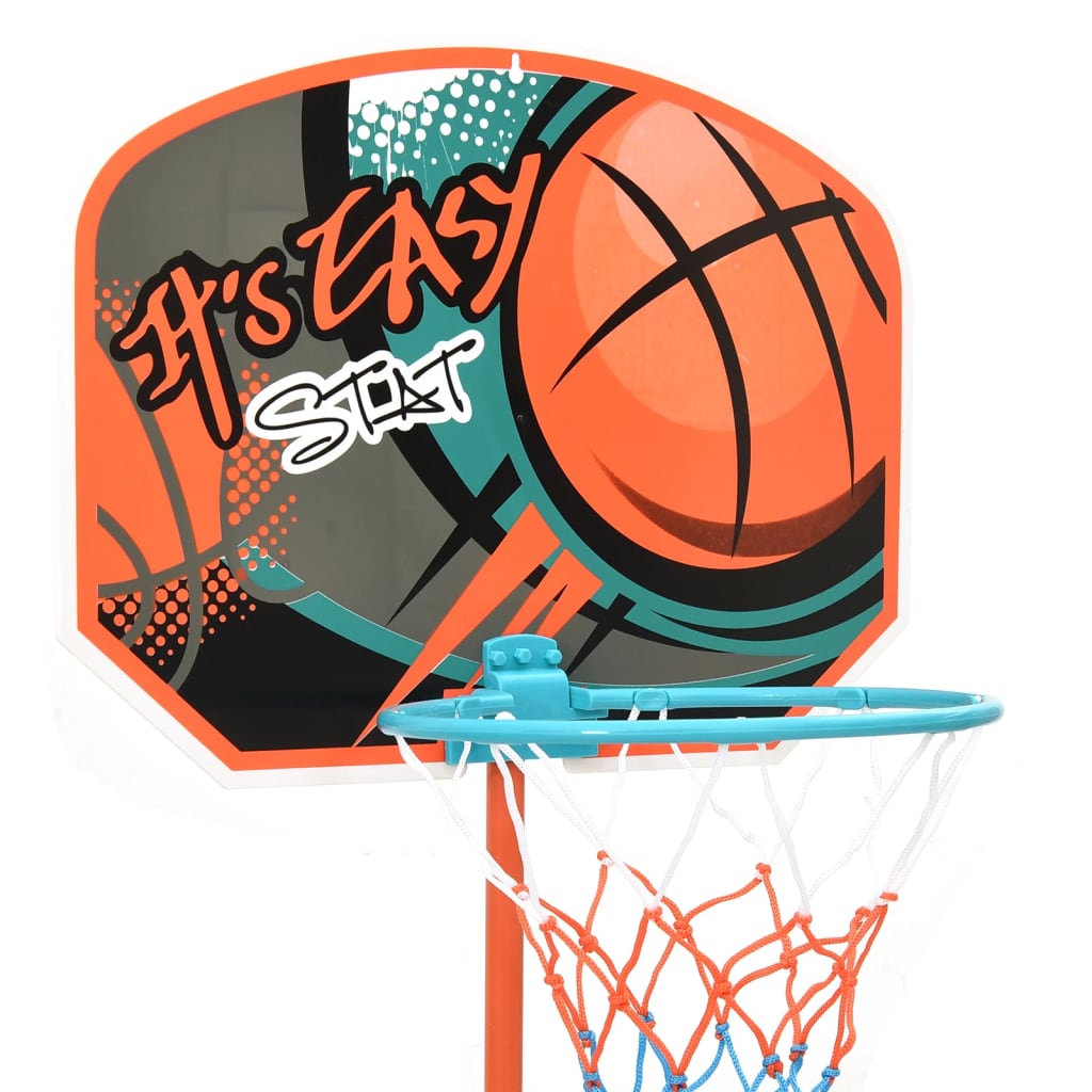 vidaXL Conjunto jogo de basquetebol portátil ajustável 109-141 cm