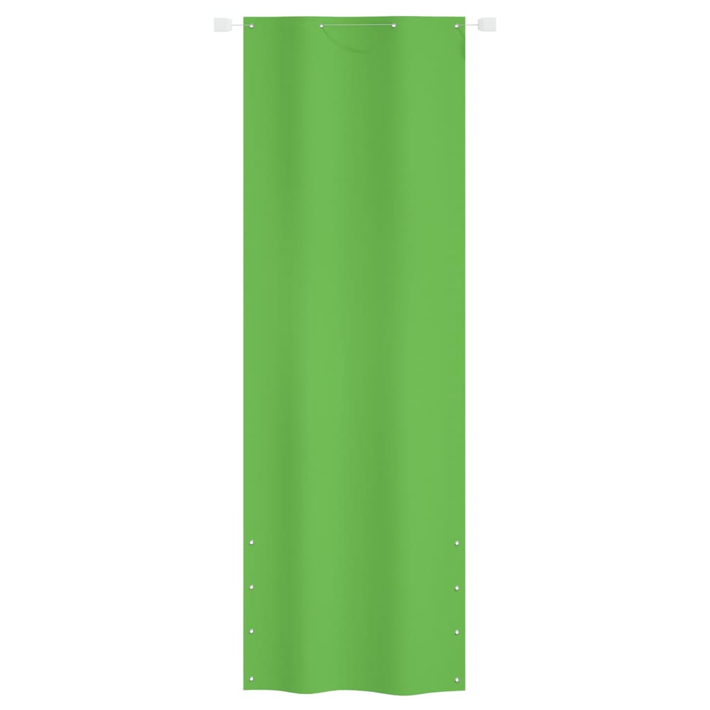 vidaXL Tela de varanda 80x240 cm tecido oxford verde-claro